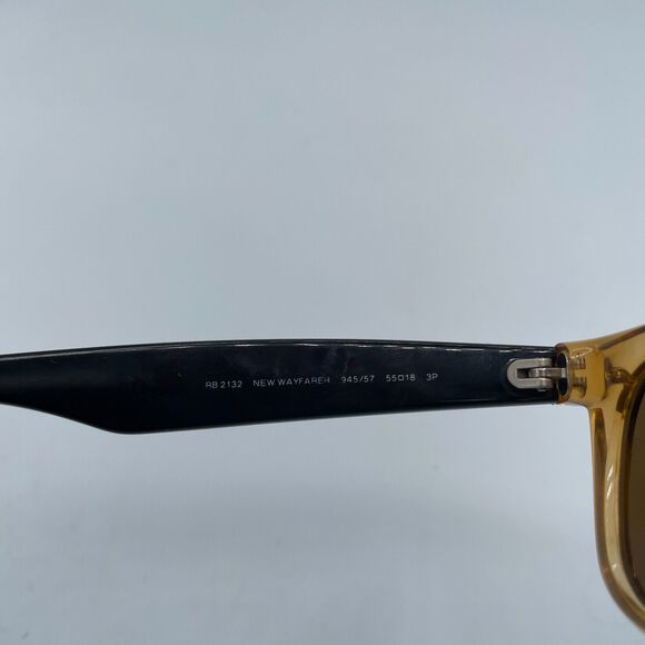 Ray-Ban Wayfarer Polarized Brown Sunglasses 145/57 with Brown Case - Picture 4 of 6
